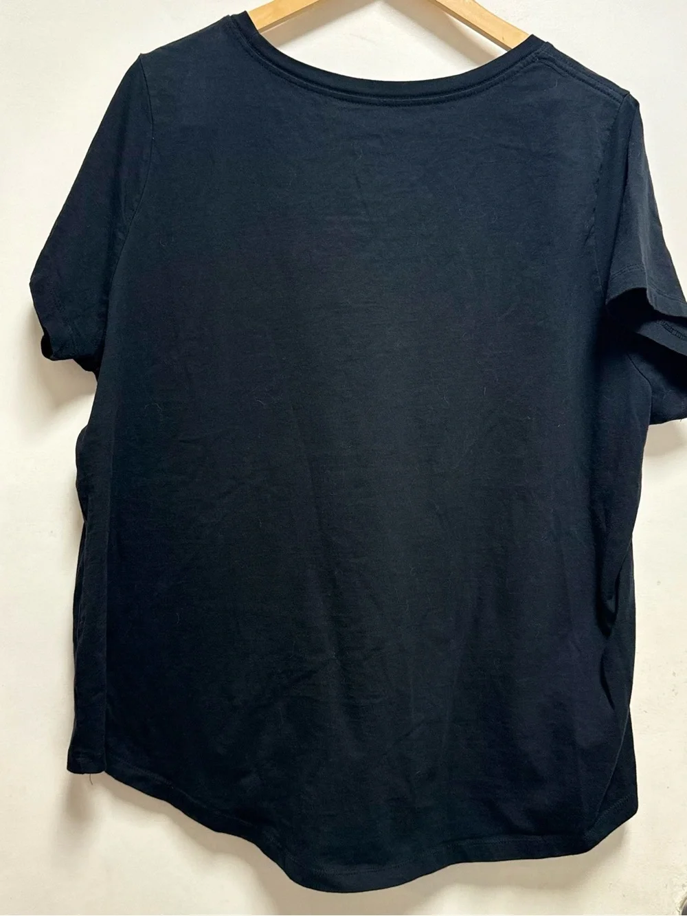 Nike Black Tee with Silver Speckled Swoosh